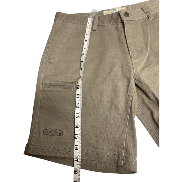 Arborwear Womens Utility Work Shorts 10W Khaki Cotton/Spandex Durable Design - Picture 8 of 10